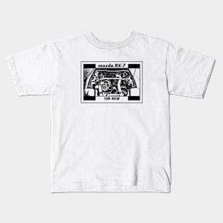 MAZDA RX-7 FD ENGINE Kids T-Shirt